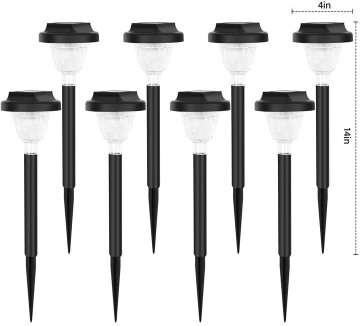 Siatom Solar Pathway Lights 8 Pack, Bright RGB Color Changing Solar Path Lights Outdoor Waterproof IP65, for Outside, Walking Path, Garden, Lawn, Walkway, Yard (Multicolor) - Image 4
