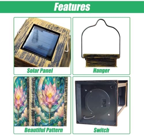 Solar Lantern Lotus Flower Print - Image 3