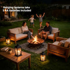 Wallsky Lanterns Decorative Indoor with LED Flickering Flameless Candles - Image 6