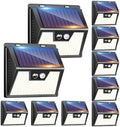 Peasur Solar Lights Outdoor [10 Pack], Solar Motion Sensor Outdoor Lights, Security Light 3 Working Modes, Waterproof for Outside Garden Yard Fence by Peasur