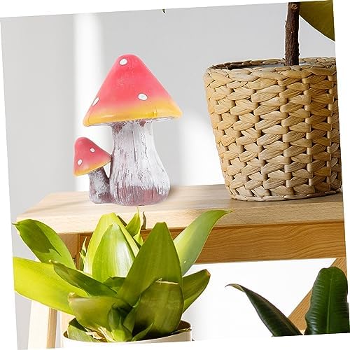 GALPADA Decorative Large Resin Mushroom Sculpture for Garden Vivid Outdoor Adornment for Fairy Garden Lawn and Patio Decor Lightweight Durable and Mushroom Figurine - Image 7