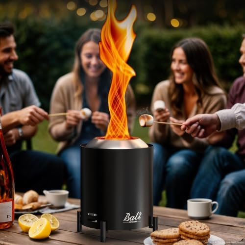 Tabletop Fire Pit Small Table Top Firepit Outdoor Smokeless Firepit Patio - Image 3