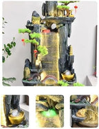 Cascading Rock Outdoor Water Fountain Rockery Water Decoration, Living Room Courtyard Water Circulation Fountain Landscape, Office Decoration Fish Tank for a Calming in Outdoor(M) - Image 3