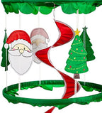 Evergreen Santa and Tree Hanging Spinner - Image 2