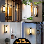 ALVIME Black and Gold Wall Sconce Set of 2 - Image 6
