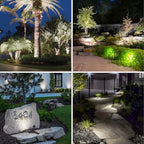 APONUO Solar Spot Lights Outdoor 6-in-1 Solar Landscape Lights Dusk to Dawn Solar Uplights IP65 Waterproof 9.8ft Cable Outdoor Spot Lights for Yard Pathway Garden Tree Decoration (Cool White) - Image 6