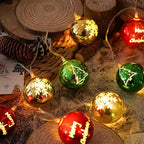 CAKERS Led Christmas String Lights|Creative Ambient Decor Fairy Lights|Hanging Copper Wire Lights|Night Lamps for Birthday Party Xmas Tree Decor,Ball Shape,2m(6.5ft)-10LED-USB - Image 7