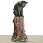 Bits and Pieces - Cat & Mouse Garden Statue by BitsandPieces