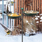 Metal Bird Bath for Outside, Vintage Freestanding Birdbaths Feeder Bowl, Stable & Easy to Clean Birdfeeder for Outdoors Garden Yard Lawn Decor (Retro Green) - Image 7