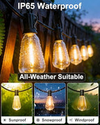 Outdoor String Lights, 108FT (30+1) ST38 String Lights for Outside - Image 2