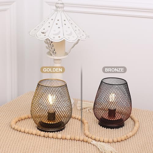 NEEDOMO 6 Pack Battery Operated Lamp Outdoor Table Lantern, LED Table Lantern with Timer Mode, Vintage Decorative Lights Cordless Lamp Indoor Outdoor Patio Bedroom Living Room with LED Bulb - Image 6