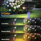 intelamp Solar Spot Lights Outdoor Waterproof 4000mAh Garden Lights Remote - Image 2