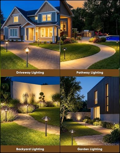 Low Voltage Pathway Lights with G4 3W 3000K Bulbs 6-Pack, Black Aluminum - Image 5