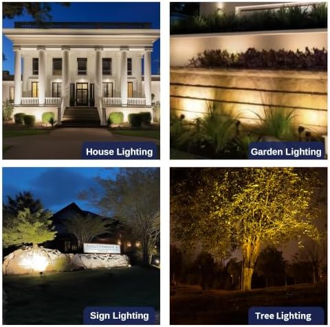 Gardenreet Outdoor Low Voltage Flood Light - Solid Brass Landscape LED Wall Wash Light, 12V Hardwired Waterproof, Antique Bronze Lighting for Yard Wall Tree House Without G4 Bulb 4 Pack - Image 5
