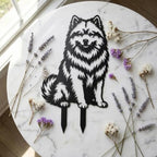 Dog Metal Garden Stake - Weatherproof Dog Silhouette Yard Art, Decorative Outdoor Sign for Lawn & Patio, Heartfelt Gift for Japanese Spitz Lovers(Stand,14") - Image 4