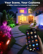 T-SUN 4 Pack 30W RGB Flood Lights Outdoor Color Changing Flood Lights - Image 2