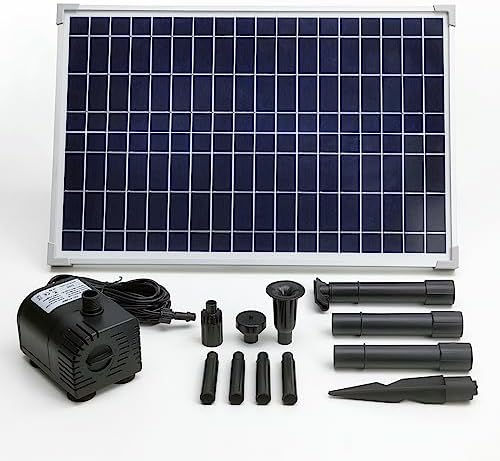 25W Solar Panel with Dry-Run Water Pump KIT (No Backup Battery) by AEO