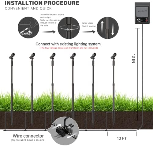 Malibu Low Voltage LED Telescoping Spotlight Wall Light Outdoor Spotlight Waterproof Lighting for Driveway, Yard, Lawn, Flood, Garden, Outdoor Lighting 8406-2606-01 - Image 7