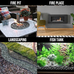 Skyflame 10-Pound Fire Pit Glass for Propane Gas Fireplace Decor - Image 6