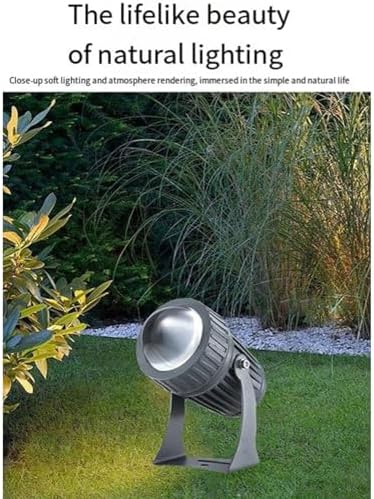 10W Narrow Beam Floodlight, Long Range Rotation Spot Lights, Adjustable Beam Angle Up Lights, IP65 Waterproof Outdoor Architectural Landscape Lighting Beam Spotlight(Red,10W(12V)) - Image 5