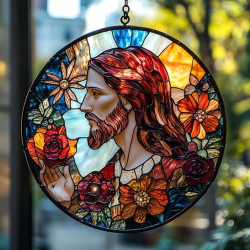 Jesus Christ Acrylic Suncatcher by AVAGAN