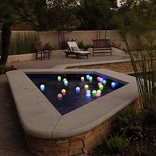 YESIE 4Packs Rechargeable Pool Lights, 3-Inch LED Orb Lamp,Fast Charging, 12hrs Working Time,Remote Control, 3 Timer, 16 Colors Ball, Inground Swimming Pools Accessories, Christmas Decoration - Image 4