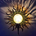 Solar Sun Light Wind Chimes for Outside for Women Gifts for Mom Grandma Wife Birthday Gift Crackle Glass Ball Windchimes Gardening Gift for Outdoor Patio Decor Yard Porch Decorations - Image 2
