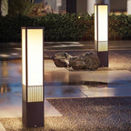Waterproof Square Bollard Lights - E26 Base Outdoor Pathway Lighting for Patio, Garden, Yard & Driveway Decor, 65CM Tall with Modern Design - Image 3