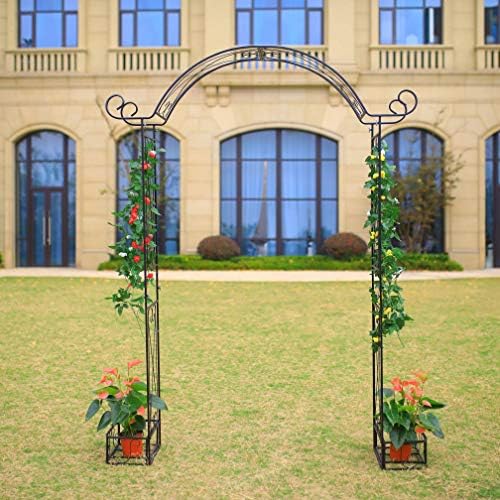 Steel Garden Arch, 7'1" High x 5'1" Wide, Garden Arbor for Various Climbing Plant, Outdoor Garden Lawn Backyard - Image 2
