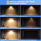 [16 Packs] Solar Motion Sensor Outdoor Lights, Super Bright Solar Lights Outdoor Waterproof, 3 Lighting Modes Security Wall Light for Outside Walking Dog Fence Backyard Deck Garden Door Step Garage - Image 5