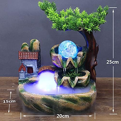 Mini Rockery Fountain Waterfall Water Sound Indoor Desktop Ornament - Image 2