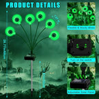 NBQQ Halloween Decorations Outdoor Solar Scary Eyeball Lights - Image 5