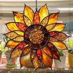 Sunflower Mosaic Style Acrylic Suncatcher - Image 4