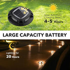 AGPTEK Solar Driveway Lights Outdoor 12 Pack, 2 Color Modes LED Deck Dock - Image 3
