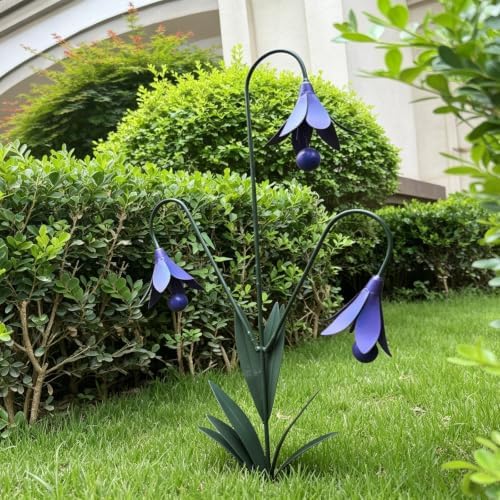 Triple Bluebells Garden Stake - Image 3