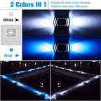 VOLISUN Solar Driveway Dock Deck LED Outdoor Lights 2 Colors Modes 12 Pack - Image 2