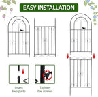 Amoskey Durable Garden Trellis for Climbing Plants - Outdoor Trellis Supports for Lush Greenery - Ideal for Vines, Flowers, and Vegetables, Easy Installation & Space-Saving Design (71"H*20"W -2 pack) - Image 6