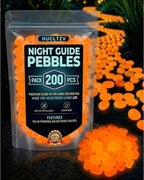 Colorful Glow in the Dark Garden Stones, Pebbles for Garden Outdoor Landscaping, Luminous Stepping Rocks for Walkway Driveway, Fish Tank Gardens Plant Pots Bonsai Path Decor(Orange,1000pcs) by Unknown