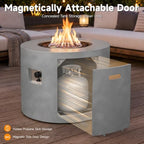 HOTEAGLE 32" Propane Fire Pit Table Round, 50000 BTU Powerful Gas Firepit Table, CSA Certified, Ideal Outdoor Fire Pit for Dining, Party in Patio, Garden, Yard - Image 6