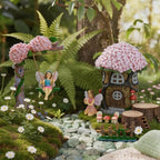 Miniature 8 Pcs Mini Garden Furniture, Fairy Garden Accessories Kit, Resin Figurines with Swing Set, Whimsical Theme, for Outdoor Patio, Yard, Lawn, or Desk - Image 6