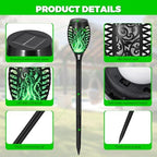 8 Pack Solar Pathway Lights Outdoor, Solar Torches Lights Halloween Decor - Image 4