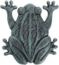 Lawei Cast Iron Frog Stepping Stone, Vintage Green Sturdy Outdoor Garden Statue, Unique Decorative Frog Flagstone Mat for Patio, Lawn, Yard, Garden Walkway, Non-Slip Entryway Rug, 12 x 10.6 in by ENJOYEVERYMOMENT