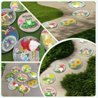 GZHERVICES Stepping Stone Ornaments for Courtyard Decor, Garden Landscape Stepping Stones and Lawn Walkway Pads, Decorative Garden Stones and Patio Path Pavers(Multi-Colored-A) - Image 4