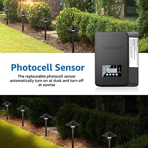 SUNVIE 200W Low Voltage Landscape Transformer with Timer & Photocell Sensor - Image 4
