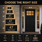 Custom LED House Numbers, Personalized Backlit Address Sign for Outside - Image 5