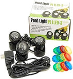 Jebao Submersible LED Pond Light with Photcell Sensor, Set of 3 by Jebao