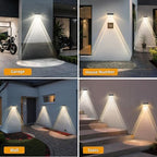 Solar Fence Lights Outdoor, 20 Pack Fence Lights Solar Powered, 3 Color Modes Warm/Natural/Cool White (3000K/4000K/6000K), IP67 Waterproof Dusk to Dawn Solar Lights for Fence, Backyard, Patio, Deck - Image 7
