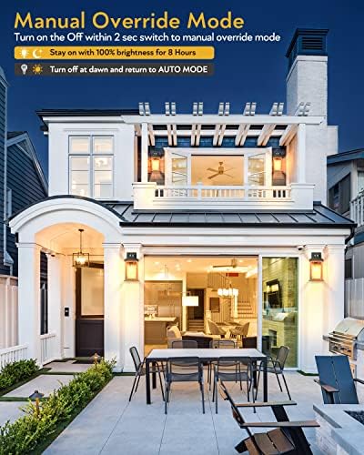 VIANIS Motion Sensor Outdoor Light, Dusk to Dawn Outdoor Lighting for House - Image 3