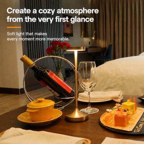2 Pack Cordless Table Lamps, Rechargeable 6000mAh, 72H Runtime, Waterproof - Image 2