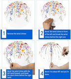 Wind Spinners for Yard Garden, Spring Colorful Flower on White 3D Stainless Steel Round Hanging Spinners Indoor Outdoor Kinetic Yard Art,12 Inch, Watercolor Swirling Leaf - Image 5
